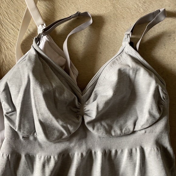 Bravado! Basics Nursing Tank Top Grey - Picture 2 of 5